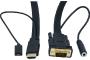 Cordon / convertisseur HDMI vers VGA+ audio - 1,80M