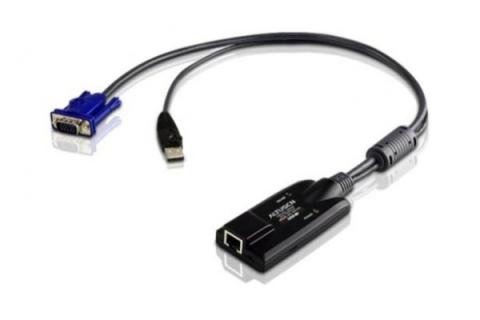 USB - VGA to Cat5e/6 KVM Adapter Cable, with VM Support