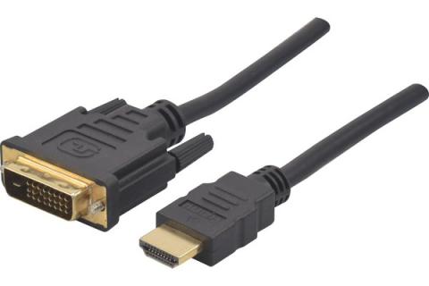 HDMI-A Male to DVI-D Male cord- 10 m