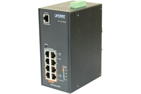 PLANET IGS-4215-4P4T Industrial Switch. 8P giga with 4 poe+