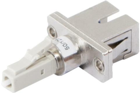Multimode fiber adapter LC male / SC female