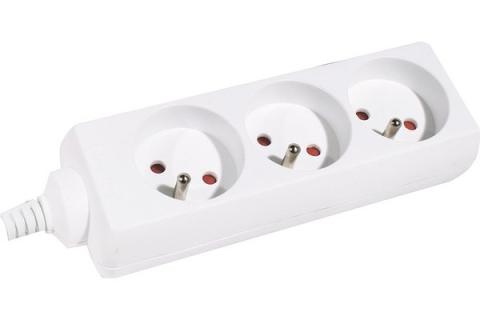 Dexlan Power Strip with Switch- 3 outlets 4 m
