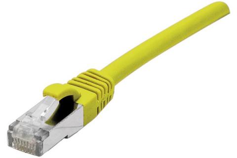 Cat6 RJ45 Patch cable F/UTP LSZH snagless yellow - 1 m