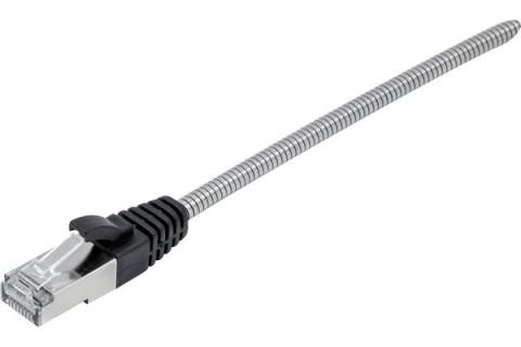 Armored anti rodent Cat6A Patch cable U/FTP - 0.5m