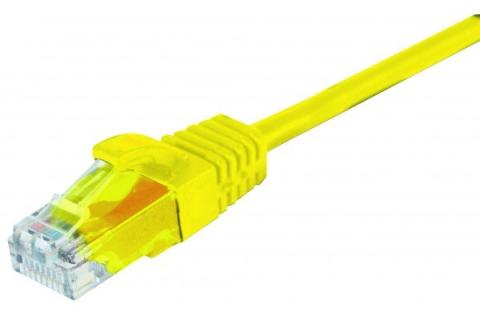 Cat5e RJ45 Patch cable U/UTP snagless yellow - 10 m