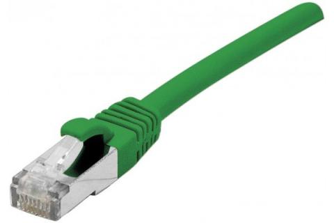 Cat5e RJ45 Patch cable F/UTP snagless green - 0,3 m