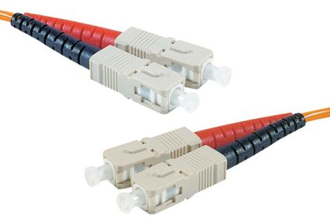 SC-UPC/SC-UPC duplex HD multi OM1 62,5/125 Fiber patch cable orange - 10 m