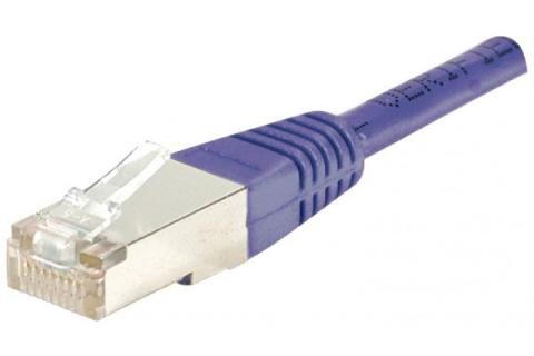 Cat6 RJ45 Patch cable S/FTP purple - 0,7 m