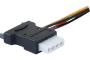 SATA to 2 x SATA + Molex power adapter cable- 30 cm