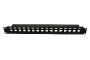 DEXLAN Patch Panel with cable management  bar- 16 ports
