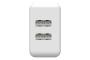 WALL USB CHARGER 2 PORTS 2.4A