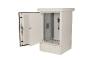 IP65 Outdoor 9U cabinet 600x650 AISI304, 2 sides, 4mts, grey