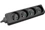 Power Strip with switch Black - 4 outlets 1,50 m