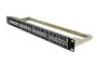 DEXLAN 1U patch panel with cable bar - 48 ports keystone ftp