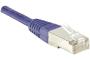 Cat6 RJ45 Patch cable F/UTP purple - 0.15 m