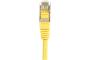 Cat6 RJ45 Patch cable F/UTP yellow - 0.15 m