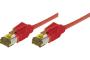 RJ45 Patch on Cat7 cable S/FTP LSZH snagless red - 1,5 m