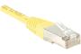 Cat6 RJ45 Patch cable F/UTP yellow - 0,15 m