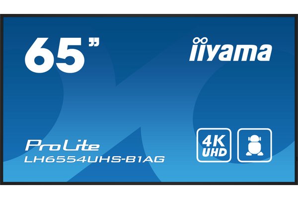 IIYAMA- Afficheur professionnel 65   LH6554UHS-B1AG