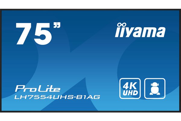 IIYAMA- Afficheur professionnel 75   LH7554UHS-B1AG