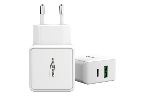 WALL USB CHARGER 2 PORTS QC + TYPE C PD