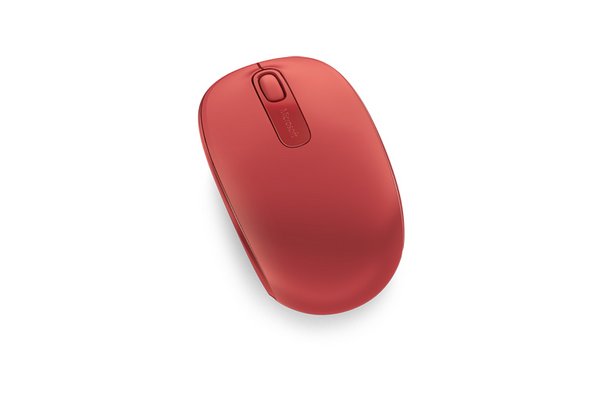 MICROSOFT Souris sans fil Wireless Mobile Mouse 1850 Optique - 3 boutons - Rouge
