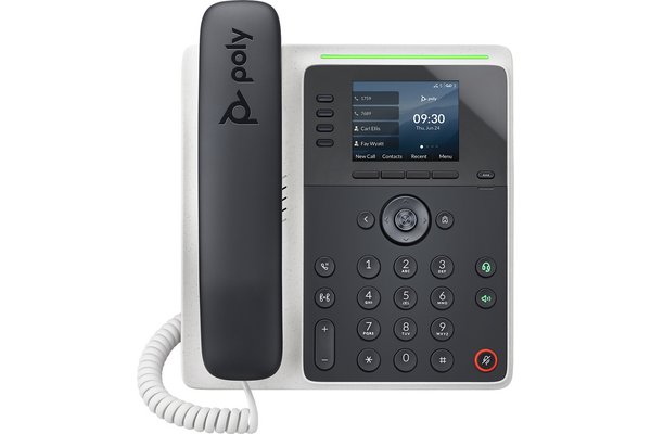 Poly Edge E220 Téléphone VoIP PoE 4 comptes SIP écran LCD 2.8   USB-C + BlueTooth