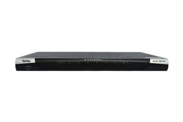 RARITAN DSX2-8M-DC Console Serveur 8 ports série dual-Power DC/Gigabit +modem