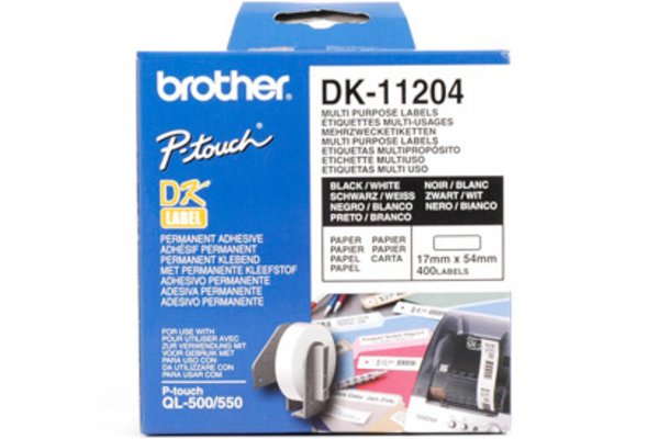 Etiquette / Papier thermique BROTHER DK-11204