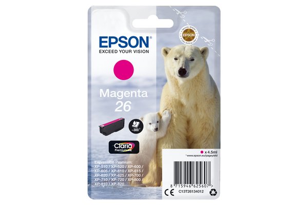 Cartouche EPSON C13T26134012 26 - Magenta