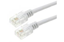 Cordon ADSL 2+ à paires torsadées avec connecteur RJ11 - 10 m blanc