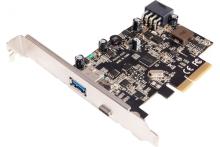 Carte PCIe 4x USB 3.1 Gen.2 - 1 USB-A +1 USB-C Power Delivery