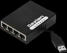 DEXLAN Mini Switch réseau 5 ports 10/100 alimentable par USB