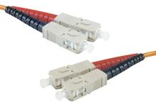SC-UPC/SC-UPC duplex HD multi OM1 62,5/125 Fiber patch cable orange - 10 m