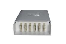 Fiber optic distribution box - 6 SC duplex adapters
