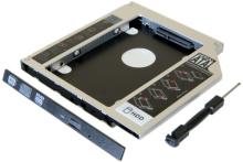 Tiroir lecteur CD ordinateur portable pour disque HDD/SSD 2.5   9,5mm