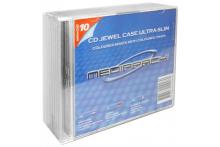 Pack 10 boitiers cd slim 1CD transparents