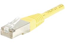Cat6 RJ45 Patch cable F/UTP yellow - 10 m