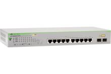Allied AT-GS950/10PS switch 8 ports gigabit poe+ & 2 sfp