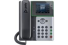 Poly Edge E350 Téléphone VoIP PoE 8 comptes SIP  LCD 2.8   USB-C WiFi & BlueTooth