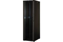 EKIVALAN Cabinet Eco 16U 600x600 glass, metal, 2 sides, 4Mts, Black