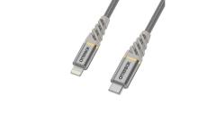 OtterBox Premium Cable USB C-Lightning 1M USB-PD Silver
