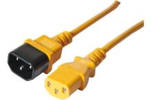 Pc power extension cord monitor/ups orange- 1.80 m