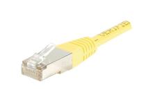 Cat6 RJ45 Patch cable F/UTP yellow - 0.15 m