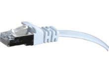 Cat6 RJ45 Flat patch cable U/FTP snagless white - 10 m