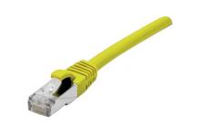 Cat6 RJ45 Patch cable F/UTP LSZH SNG yellow - 0,15 m