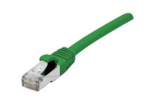 Cat6 RJ45 Patch cable F/UTP LSZH SNG green - 0,15 m