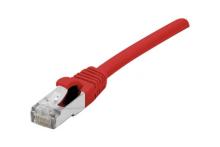 Cat6 RJ45 Patch cable F/UTP LSZH SNG red - 0,15 m