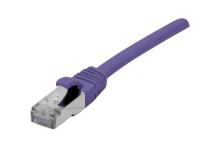 Cat6 RJ45 Patch cable F/UTP LSZH SNG purple - 1,5 m
