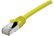 Cat6 RJ45 Patch cable F/UTP LSZH snagless yellow - 0,3 m